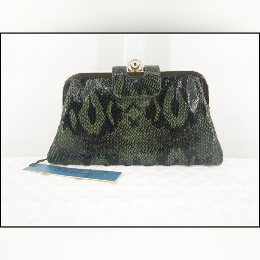 Kate Landry leather clutch